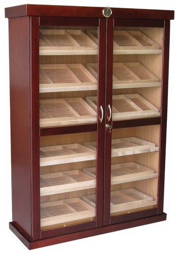1200 Cigar Count Contemporary Black Glass Cigar Display Cabinet – Bermuda.