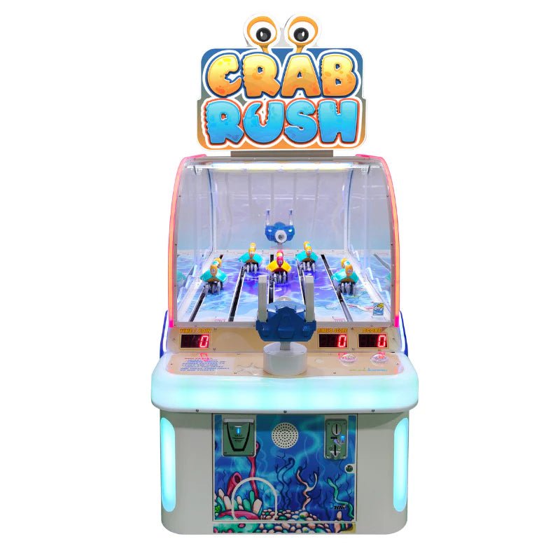 Bandai Namco Crab Rush Arcade Game - 2 Player Electro - Mechanical Ticket Redemption | Moving Crab Targets | Kid - Friendly Shooter | Under - the - Sea Theme by Bandai Namco - Video Game Arcade