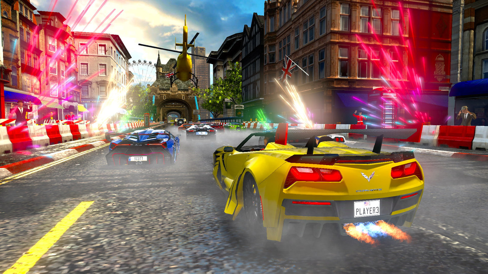 Cruis’n Blast Arcade Machine - 1-8 Player Racing Game | 43" HD Display | Raw Thrills & Nintendo | Deluxe LED Cabinet | 20+ Licensed Supercars & Exotic Tracks.