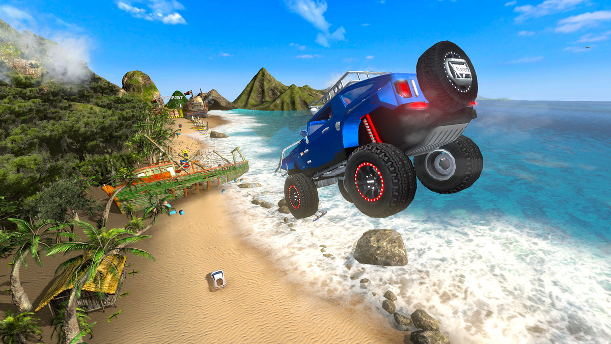 Cruis’n Blast Arcade Machine – 1-8 Player Racing Game | 43&quot; HD Display | Raw Thrills &amp; Nintendo | Deluxe LED Cabinet | 20+ Licensed Supercars &amp; Exotic Tracks.