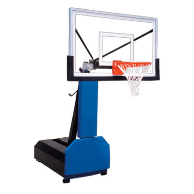 Fury Portable Adjustable Basketball Hoop with Tempered Glass Backboard - Indoor/Outdoor Pro-Grade Goal.