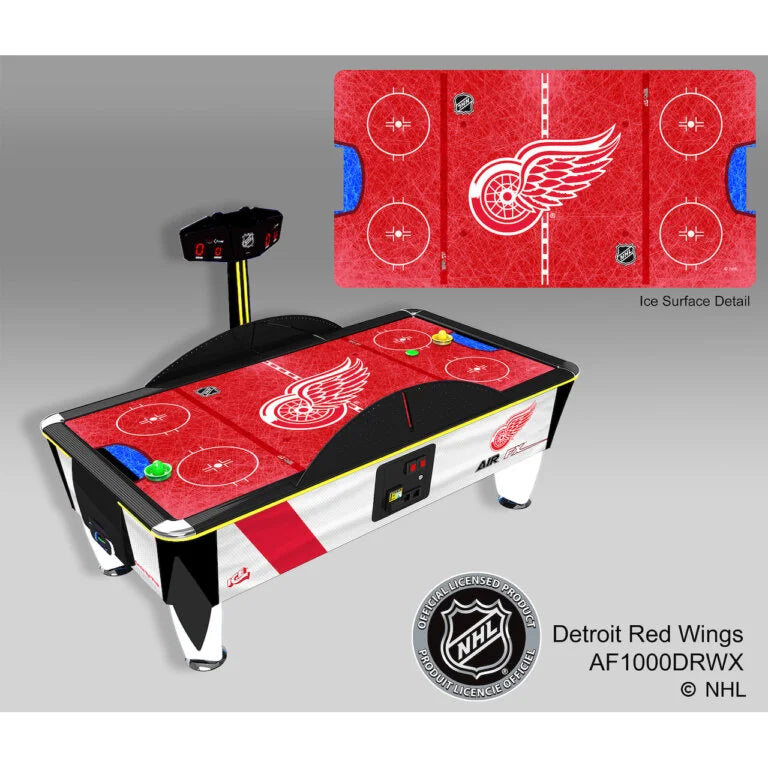 NHL Team Air FX Full Size Air Hockey Table – 8&#39; LED Playfield | Official NHL Licensed | Custom Team Logos &amp; Jersey Graphics | ½&quot; Thick Surface | Commercial-Grade Arcade Game.