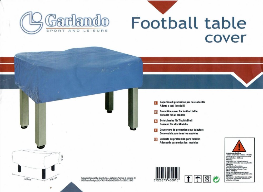 G-500 Evolution Indoor Foosball Table by Garlando w/Cover