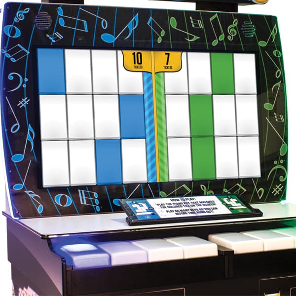 Grand Piano Keys Arcade Machine close up view