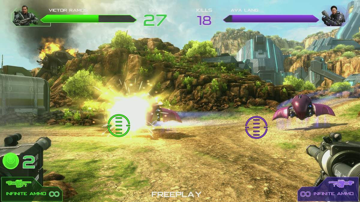 Halo: Fireteam Raven – 2 Player Environmental Arcade Machine | Immersive Co-op Sci-Fi Shooter | 55&quot; HD Display | Raw Thrills, Play Mechanix &amp; Microsoft | 6 Missions.
