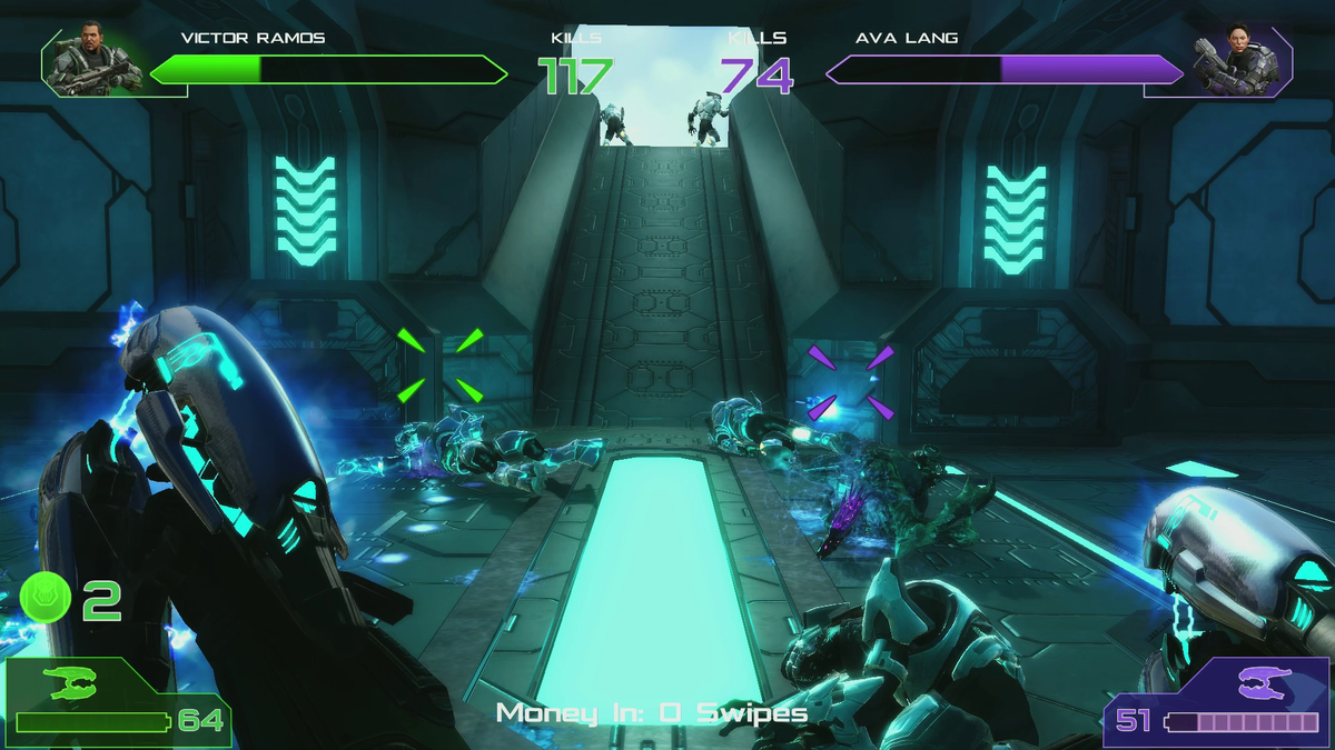 Halo: Fireteam Raven – 2 Player Environmental Arcade Machine | Immersive Co-op Sci-Fi Shooter | 55&quot; HD Display | Raw Thrills, Play Mechanix &amp; Microsoft | 6 Missions.