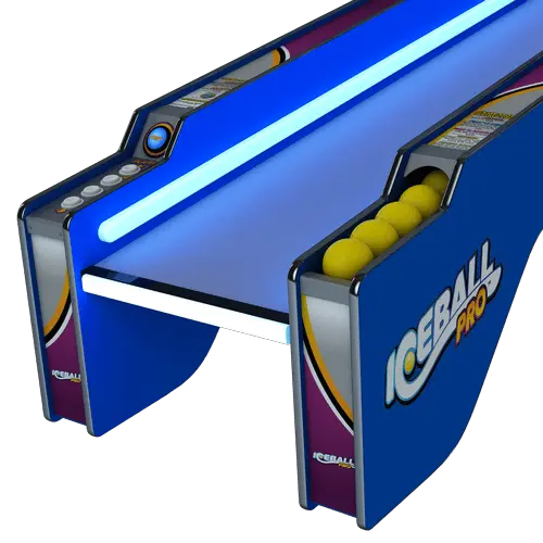 Ice Ball Pro Home Skee-Ball Arcade by ICE Games – 10&#39; LED Alley Roller | Black, Blue, or Pink Customization | 5 Multiplayer Game Modes | Free Play | Home Game Room.