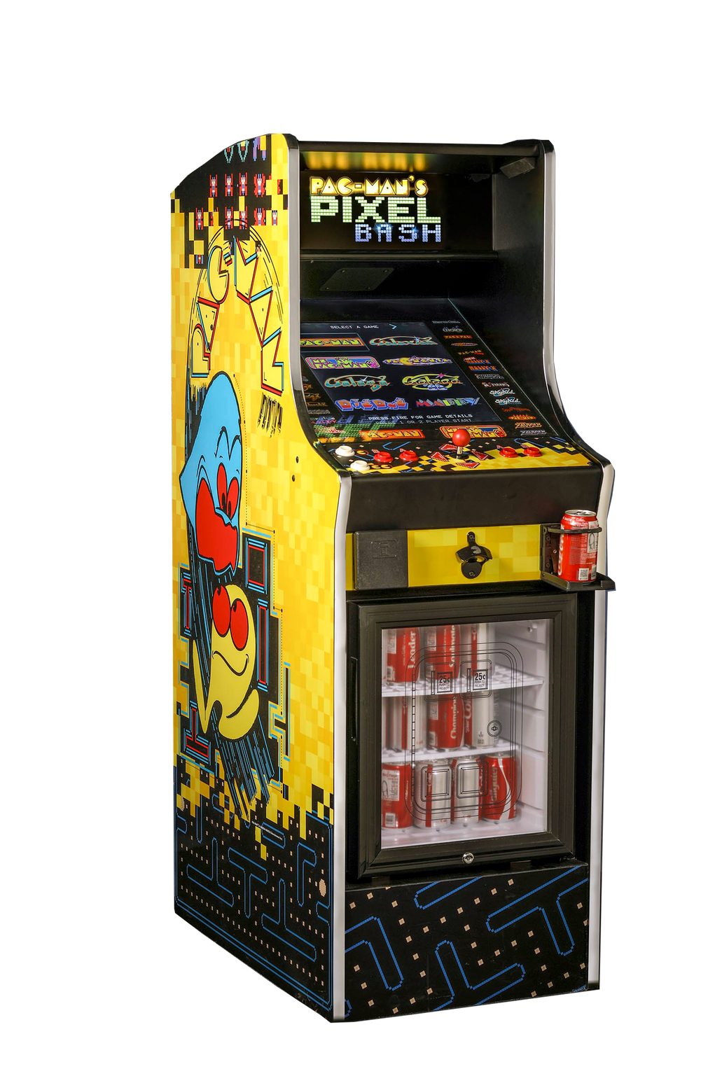 Namco Pac-Man Pixel Bash Upright Arcade Game Machine - 31 Classic Games | Coin-Op or Free Play | Retro Cabinet | Officially Licensed Bandai Namco.