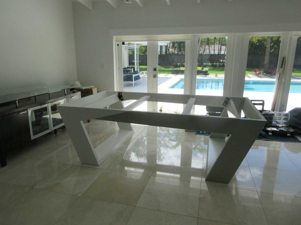 Valenti Luxury Billiards Table – Modern Minimalist Pool Table | Hand-Rubbed Lacquer Finish | Tuscany Leather Drop Pockets | Customizable Design.