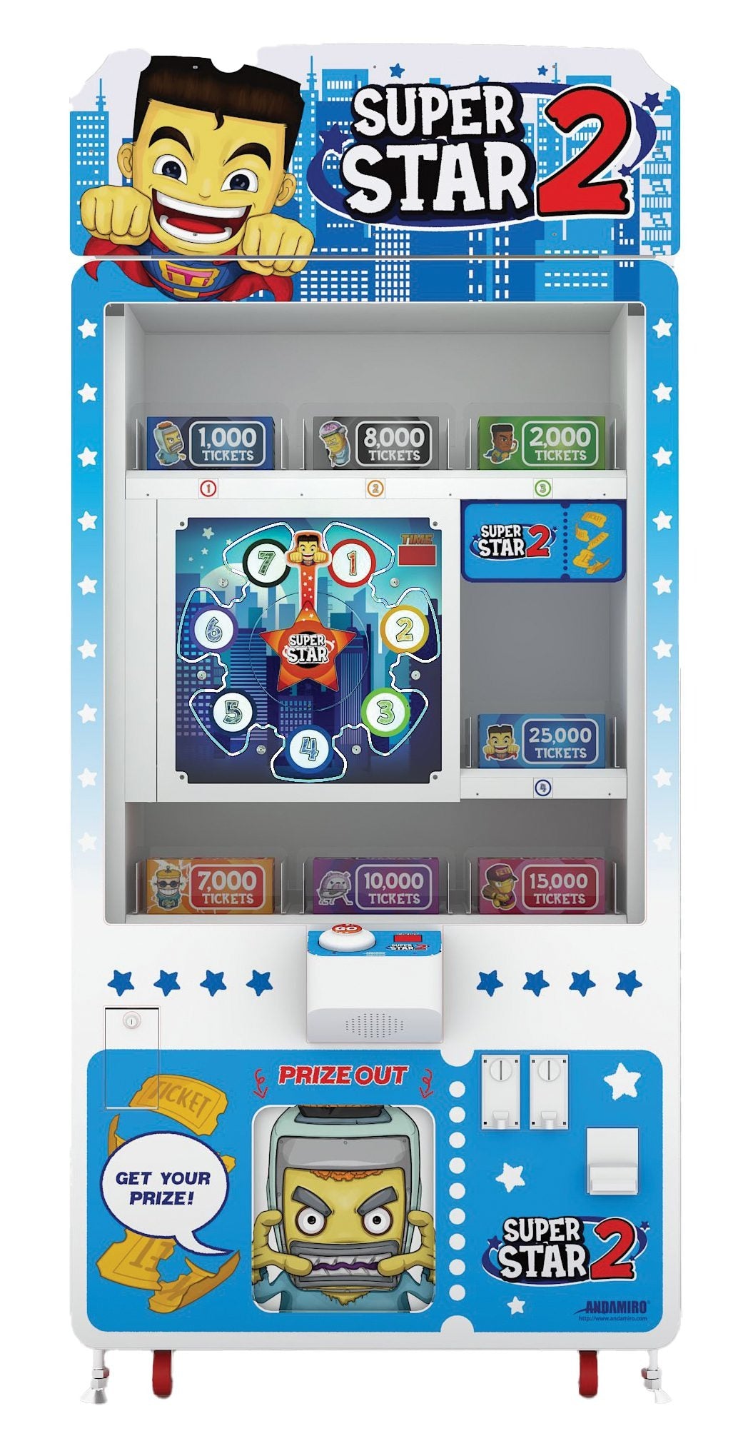 SuperStar2 - Prize Merchandiser | Skill - Based Vending Game | Ticket Redemption Ready by Andamiro - Video Game Arcade