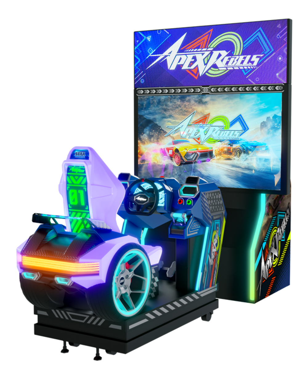 Apex Rebels – Motion Racing Arcade Machine with Pneumatic Motion Base
