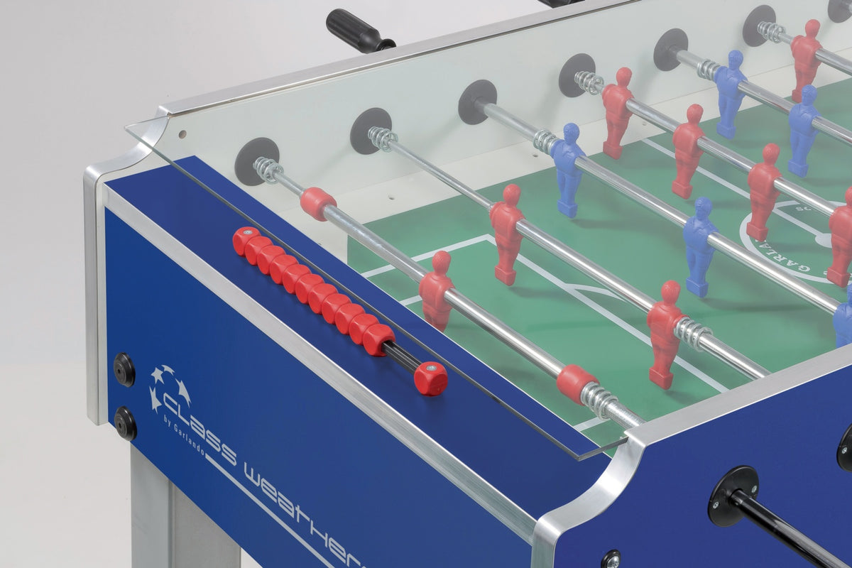 Garlando Class Weatherproof / Outdoor Glass Top Foosball Table