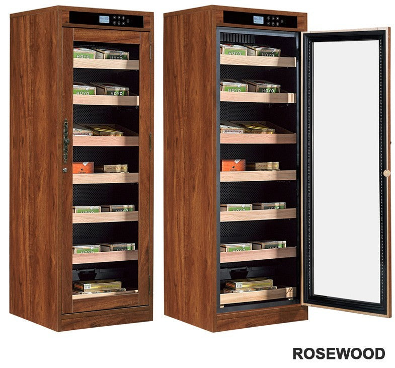 2000 Cigar Count Custom Finish Electric Cigar Humidor Cabinet – Remington Lite Series.