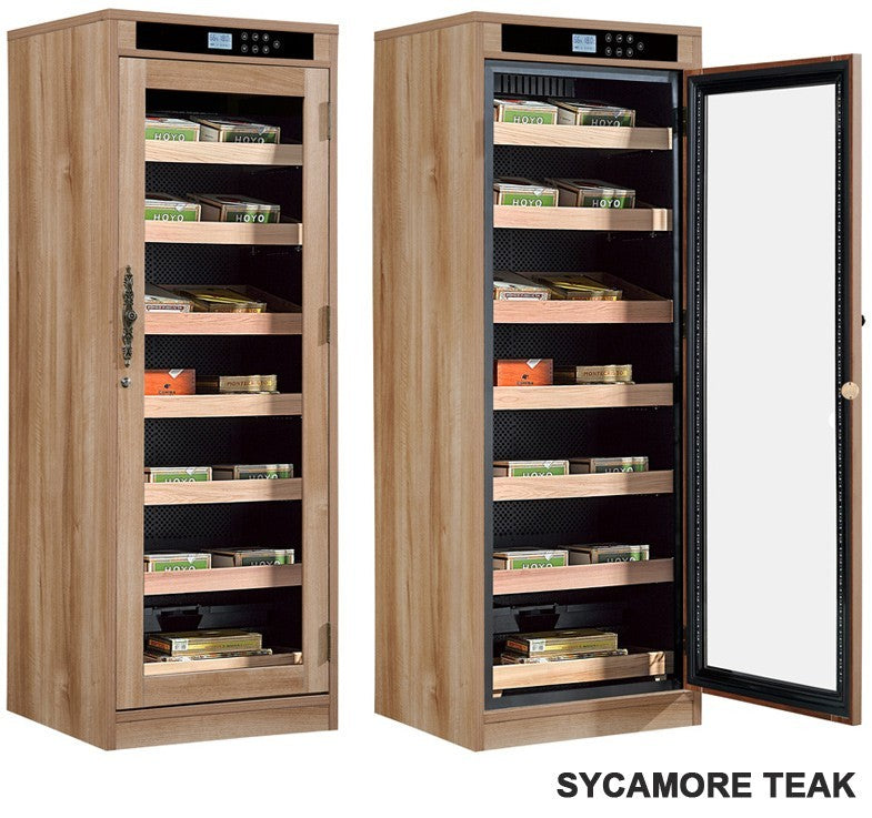 2000 Cigar Count Custom Finish Electric Cigar Humidor Cabinet – Remington Lite Series.
