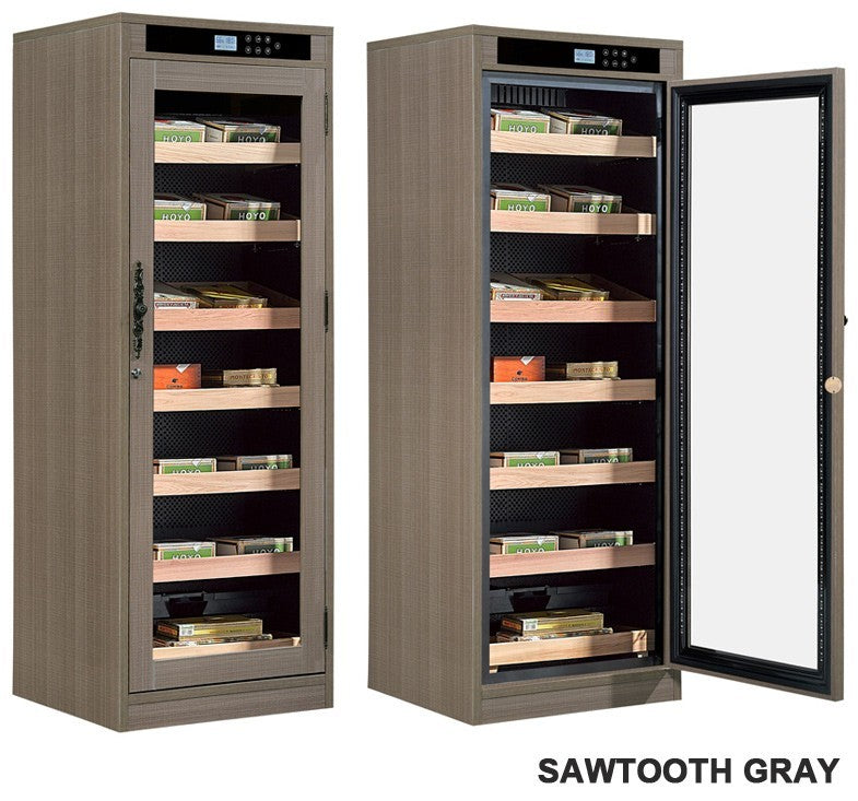 2000 Cigar Count Custom Finish Electric Cigar Humidor Cabinet – Remington Lite Series.