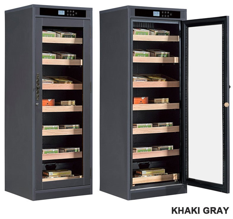 2000 Cigar Count Custom Finish Electric Cigar Humidor Cabinet – Remington Lite Series.