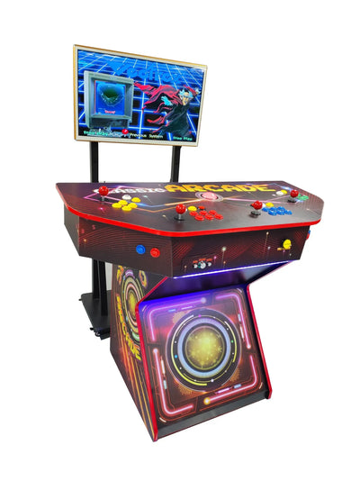 4-Player Retro Arcade Control Panel | Home Game Room Console