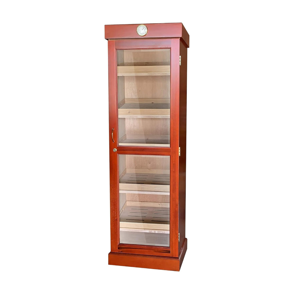 Humidor Supreme tower display humidor with drawers, holds up to 3000 cigars for premium cigar storage