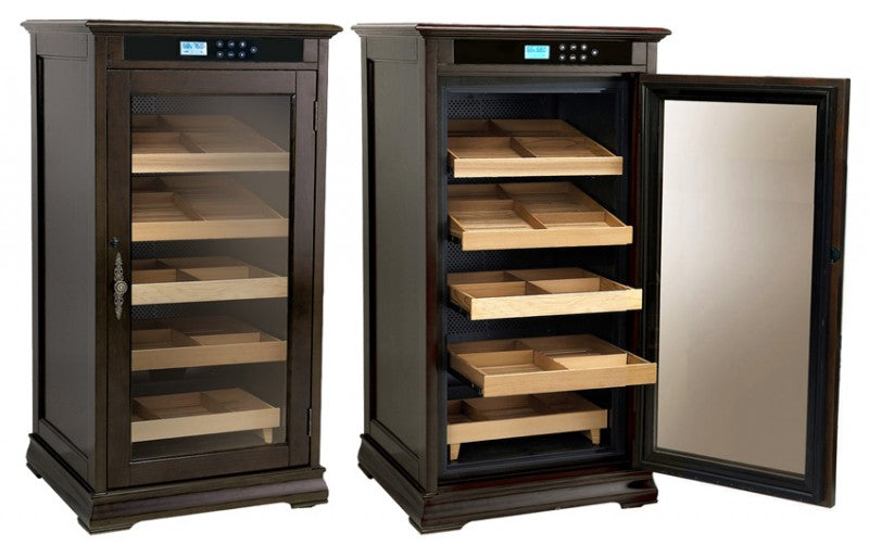 1250 Luxury Cigar Storage Espresso Electric Cigar Humidor – Redford Series.