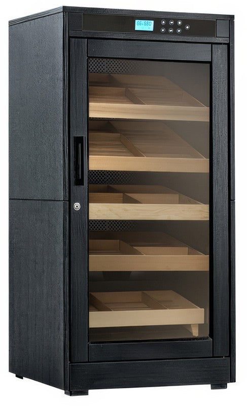 1250 Luxury Cigar Count Black Electric Cigar Humidor Cabinet – Redford Lite.