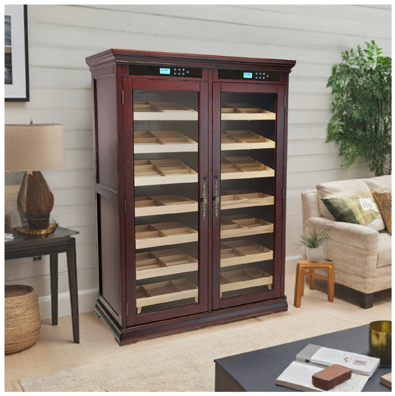 4000 Cigar Dark Cherry Electric Cigar Cabinet Humidor – Reagan.