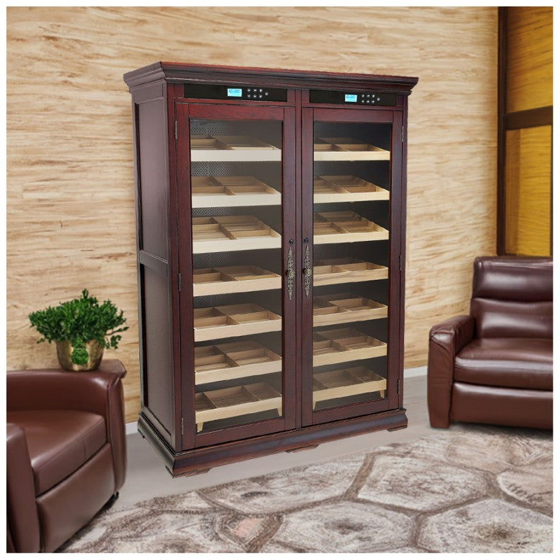 4000 Cigar Dark Cherry Electric Cigar Cabinet Humidor – Reagan.