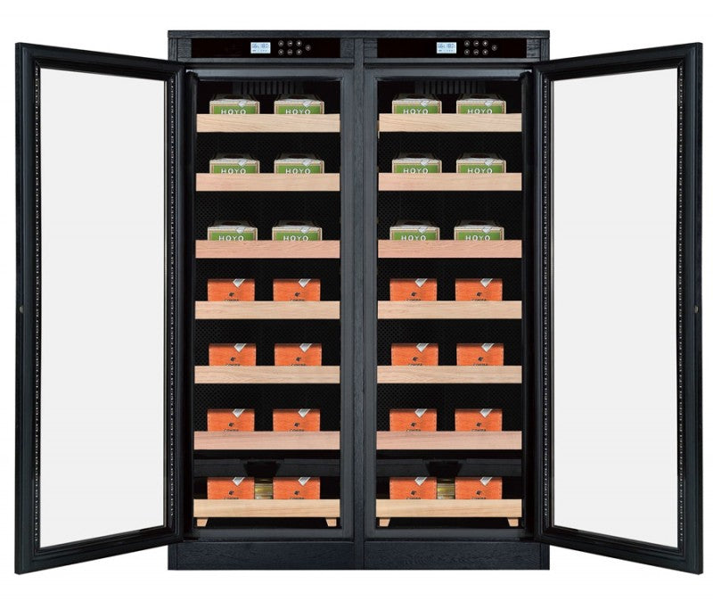 4000 Cigar Count Black Oak Cigar Humidor Cabinet – Reagan Lite.