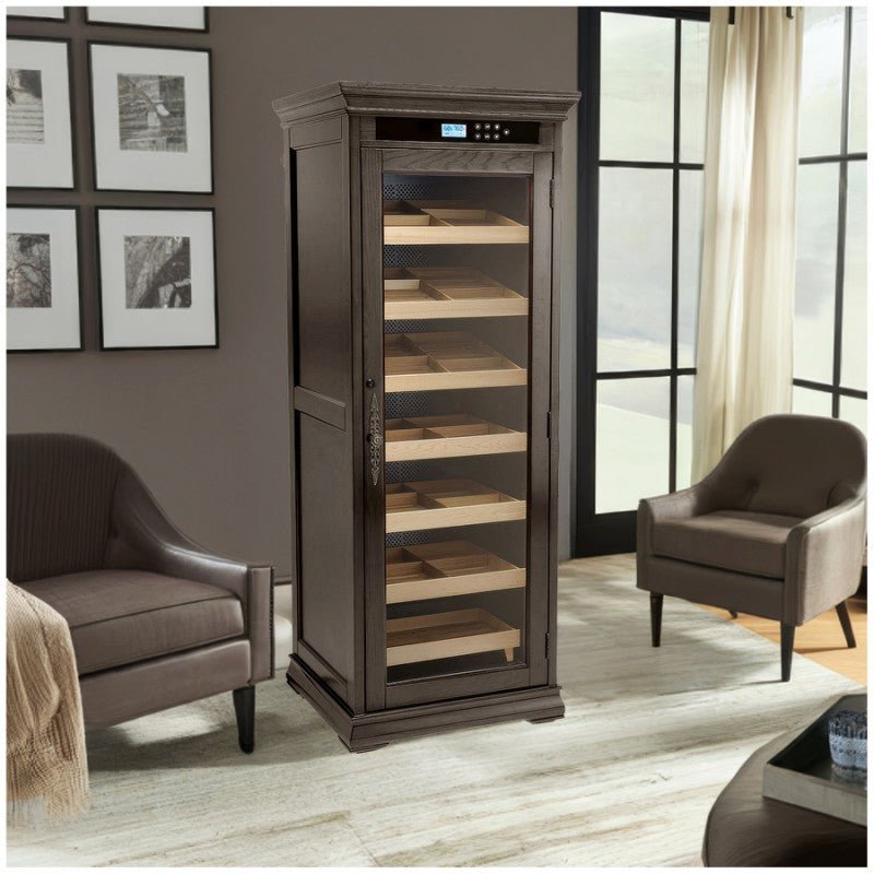 2000 Cigar Count Espresso Finish Cigar Humidor - Remington Series by Prestige Import Group - Humidor
