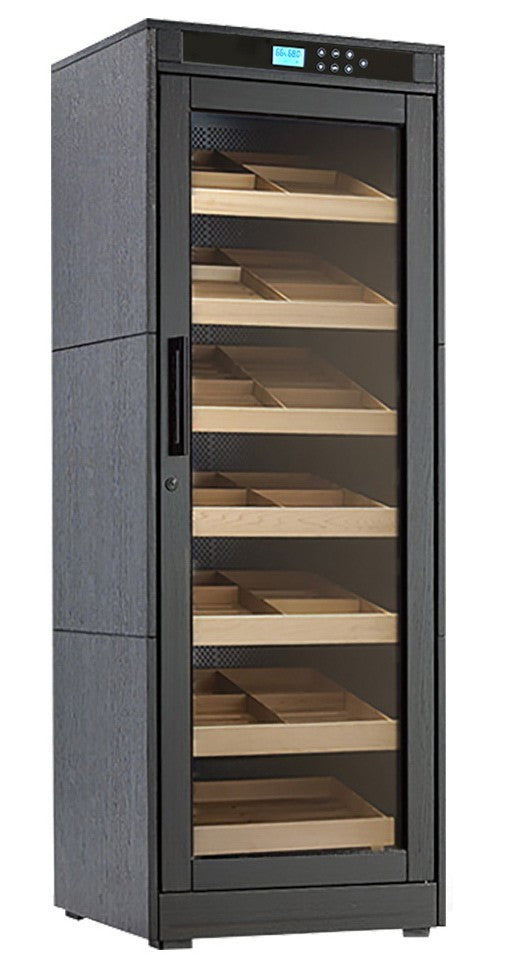 2000 Cigar Count Black Electric Cigar Humidor Cabinet – Remington Lite Series.