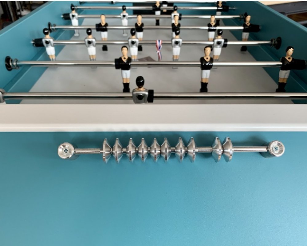 Deluxe Turquoise Foosball Table by René Pierre