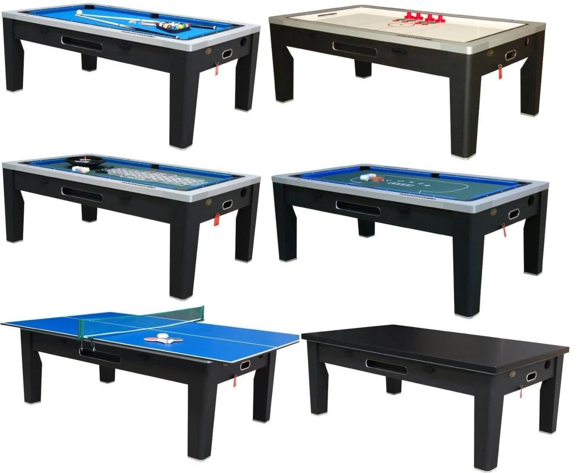 6-in-1 Multi-Game Dining Table &amp; Accessories by Berner Billiards.