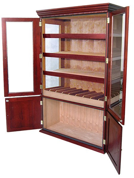 4000 Cigar Count Cherry Glass Display Cigar Cabinet – Saint Regis.