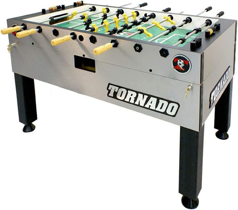 T3000 / Tournament 3000 (Non Coin) Foosball Table by Tornado - Silver.