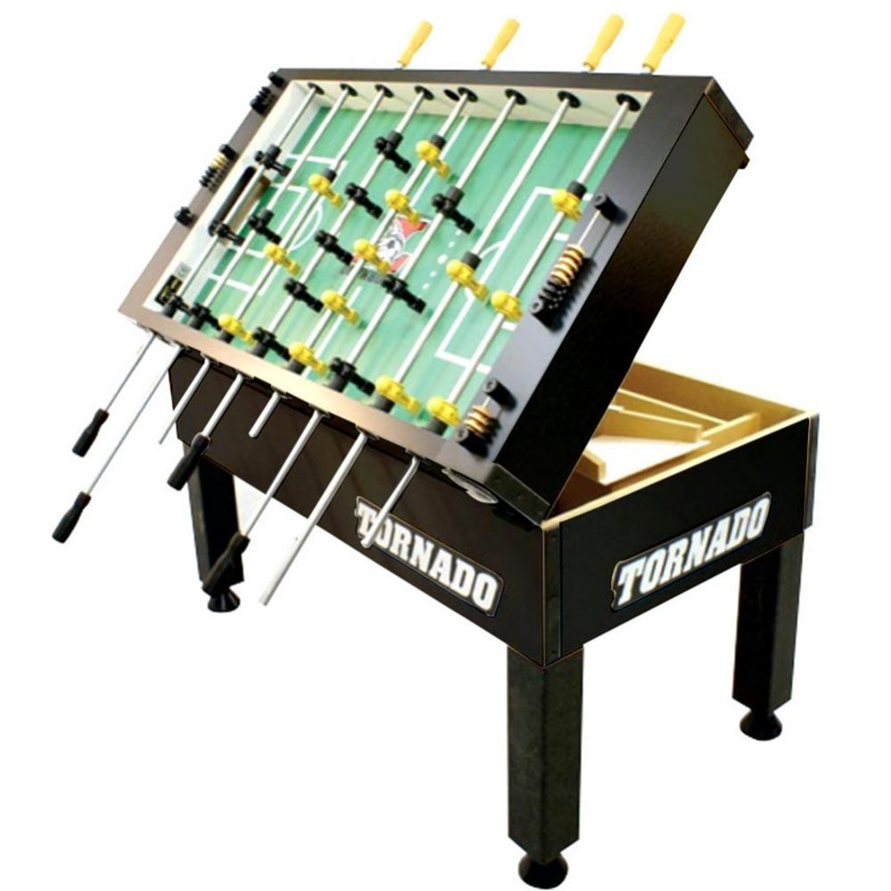 T3000 / Tournament 3000 (Non Coin) Foosball Table by Tornado - Black by Tornado - Foosball Tables