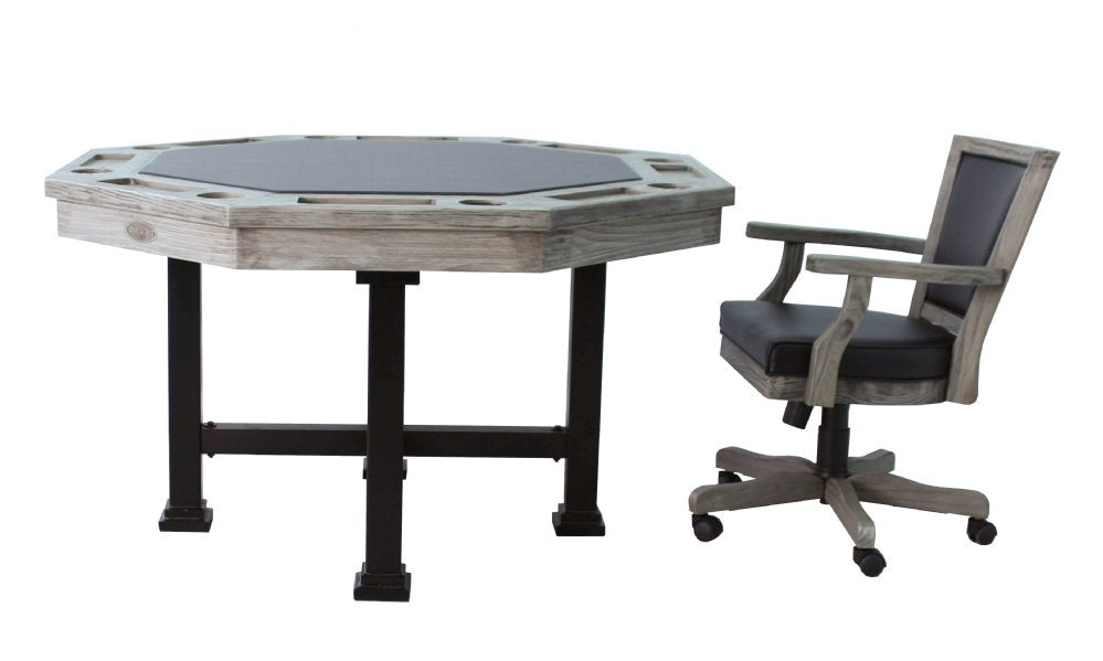 "The Urban" 3 in 1 Table - Octagon 48" w/Bumper Pool with SLATE bed.