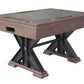 "The Weathered" Rectangular SLATE Bumper Pool Table w/Optional Card & Dining Top