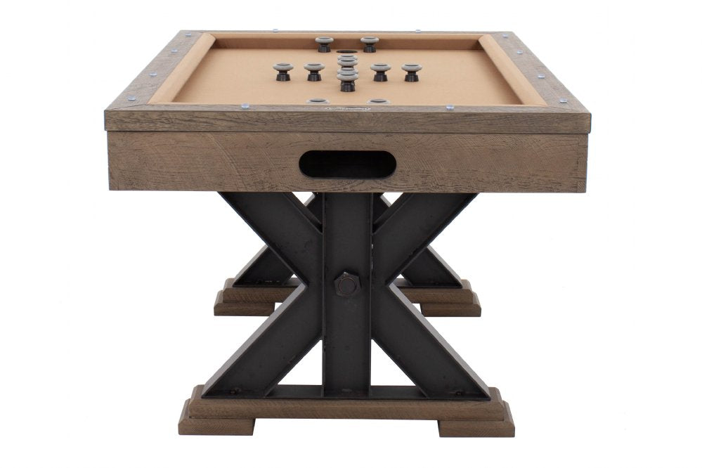 "The Weathered" Rectangular SLATE Bumper Pool Table w/Optional Card & Dining Top