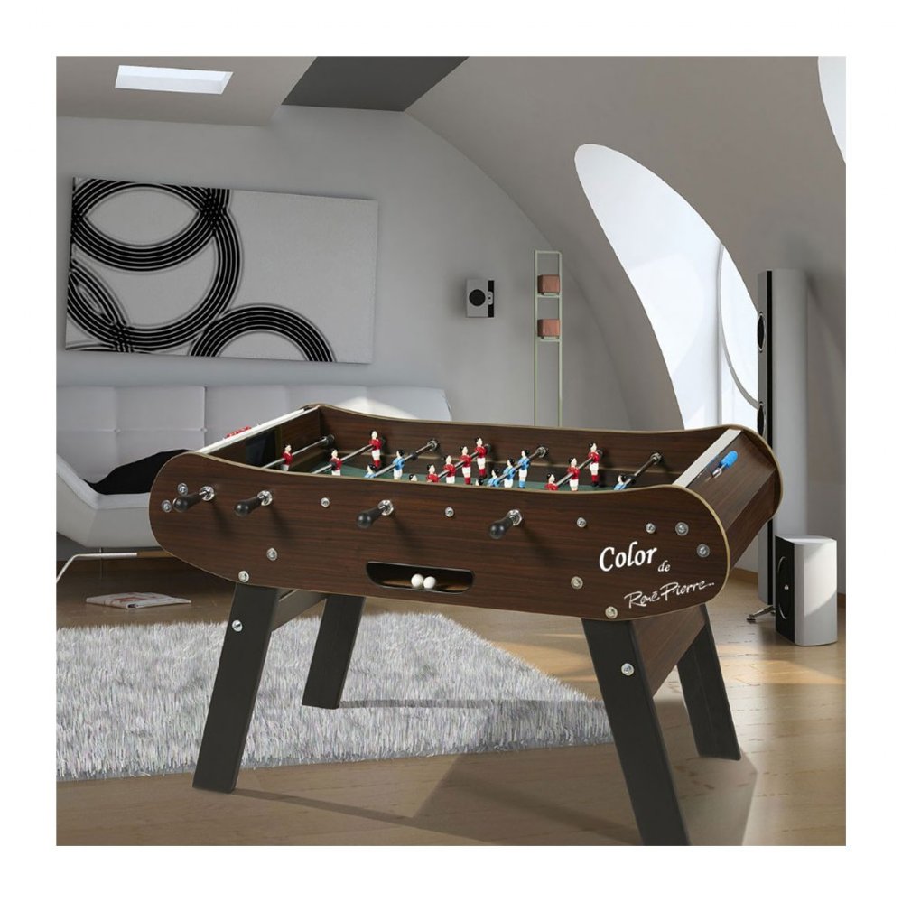 Deluxe Dark Brown Foosball Table by René Pierre