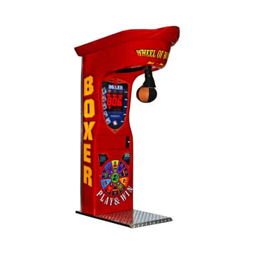 Boxer Cube W/Wheel Of Boxing – Prize Boxer Machine red