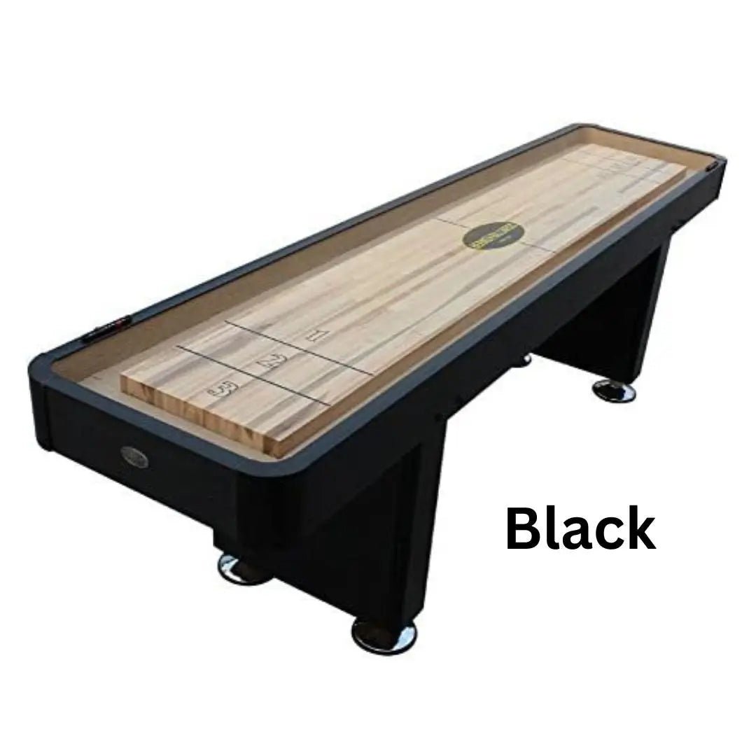 "The Standard" 9 Foot Shuffleboard Table by Berner Billiards in Cherry, Espresso or Black by Berner Billiards - Shuffleboard Tables