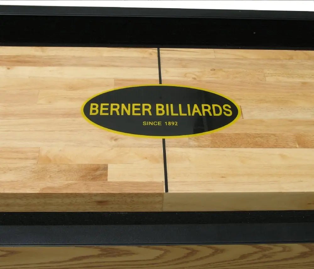"The Standard" 9 Foot Shuffleboard Table by Berner Billiards in Cherry, Espresso or Black by Berner Billiards - Shuffleboard Tables