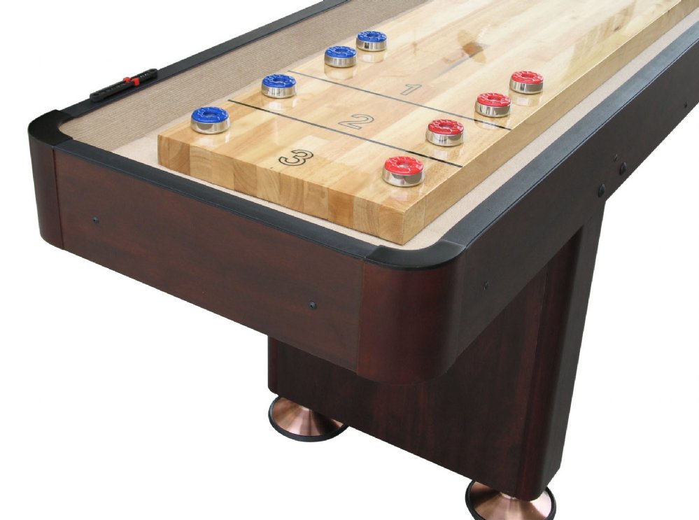 "The Standard" 16 Foot Shuffleboard Table by Berner Billiards in Cherry, Espresso or Black - Planet Game Rooms