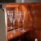 Authentic Models Mahogany Champagne Luggage Bar