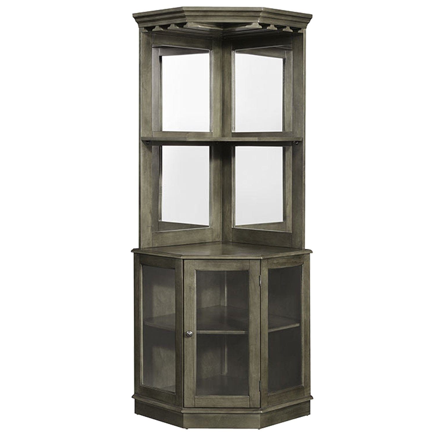 RAM Game Room Corner Bar Cabinet - Slate.