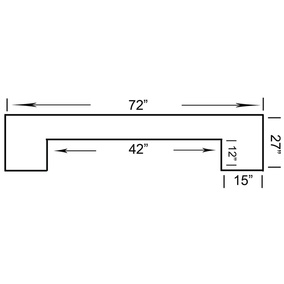 RAM Game Room 72&quot; Home Bar - Chestnut.