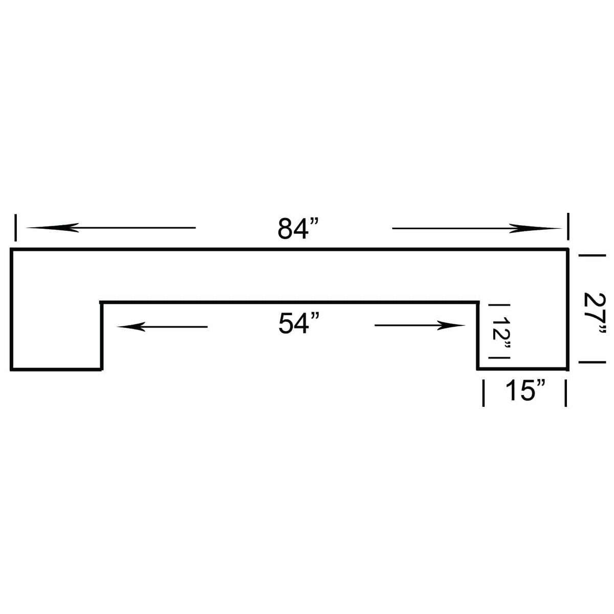 RAM Game Room 84&quot; Home Bar - Chestnut.