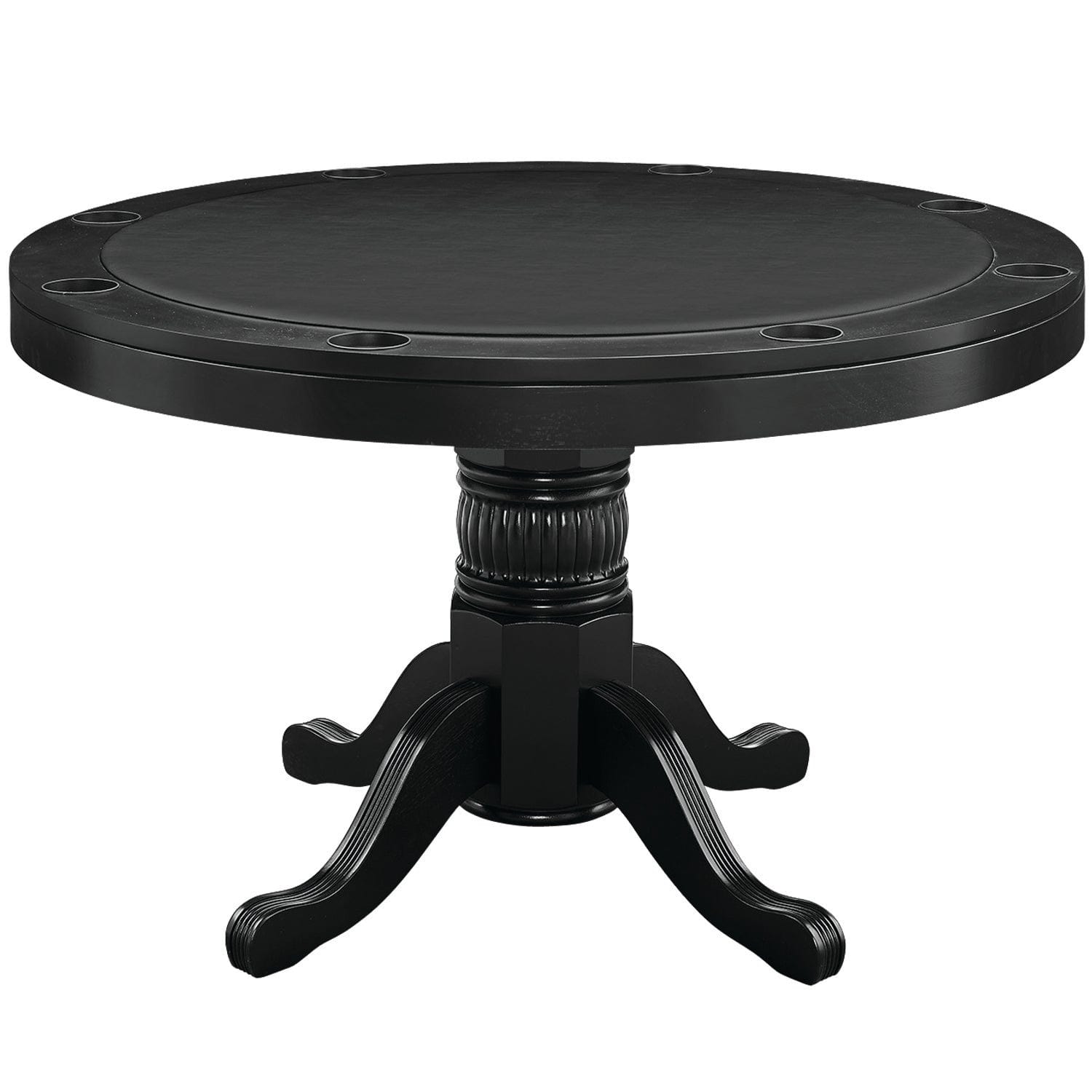 RAM Game Room - 48" Game Table w/ Dining Top - Black.