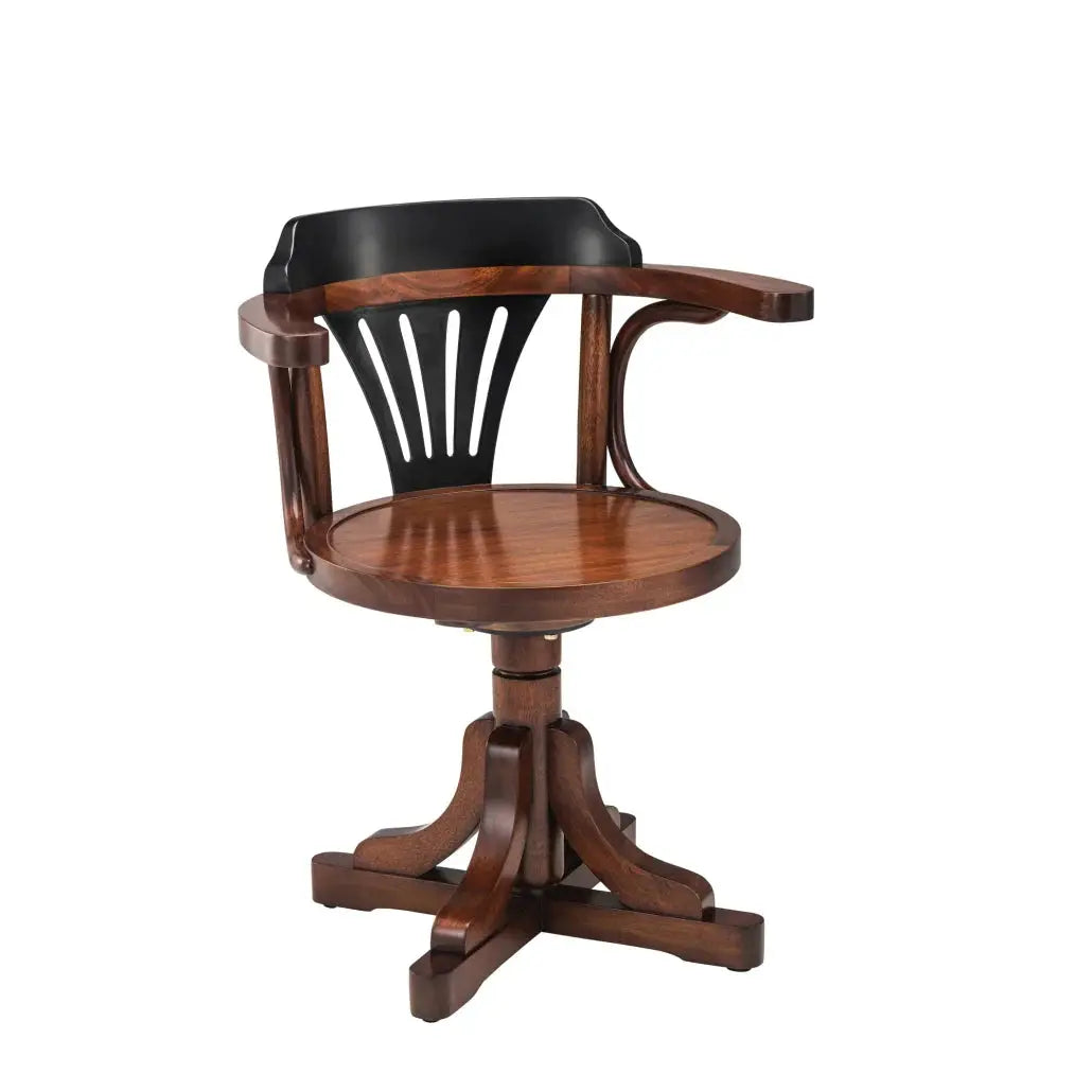 Purser&#39;s Hardwood Desk Chair by Authentic Models, Honey.