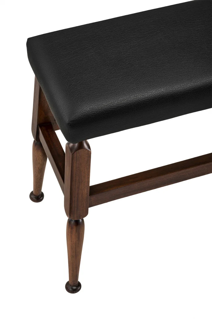 Mayan Bench Stool, Black