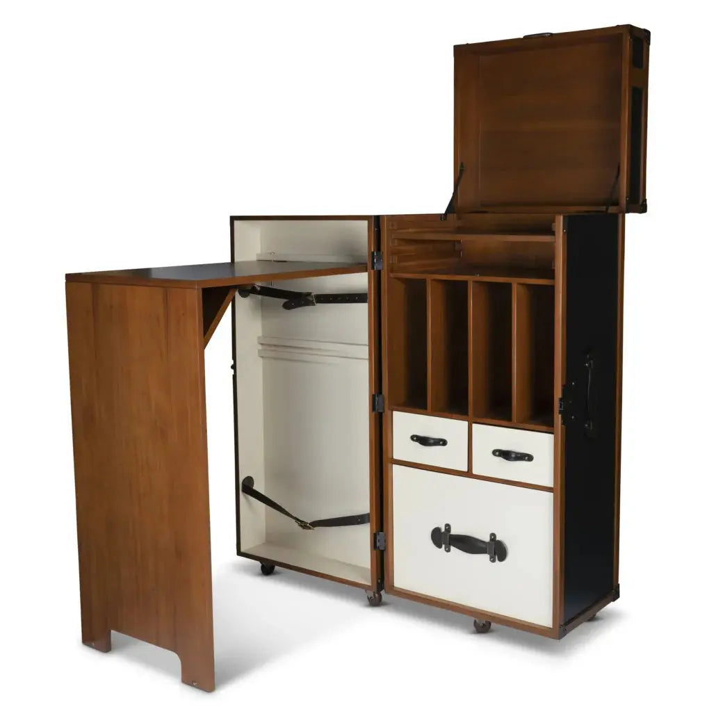 Explorer Convertible Murphy Desk & Chest by Authentic Models.